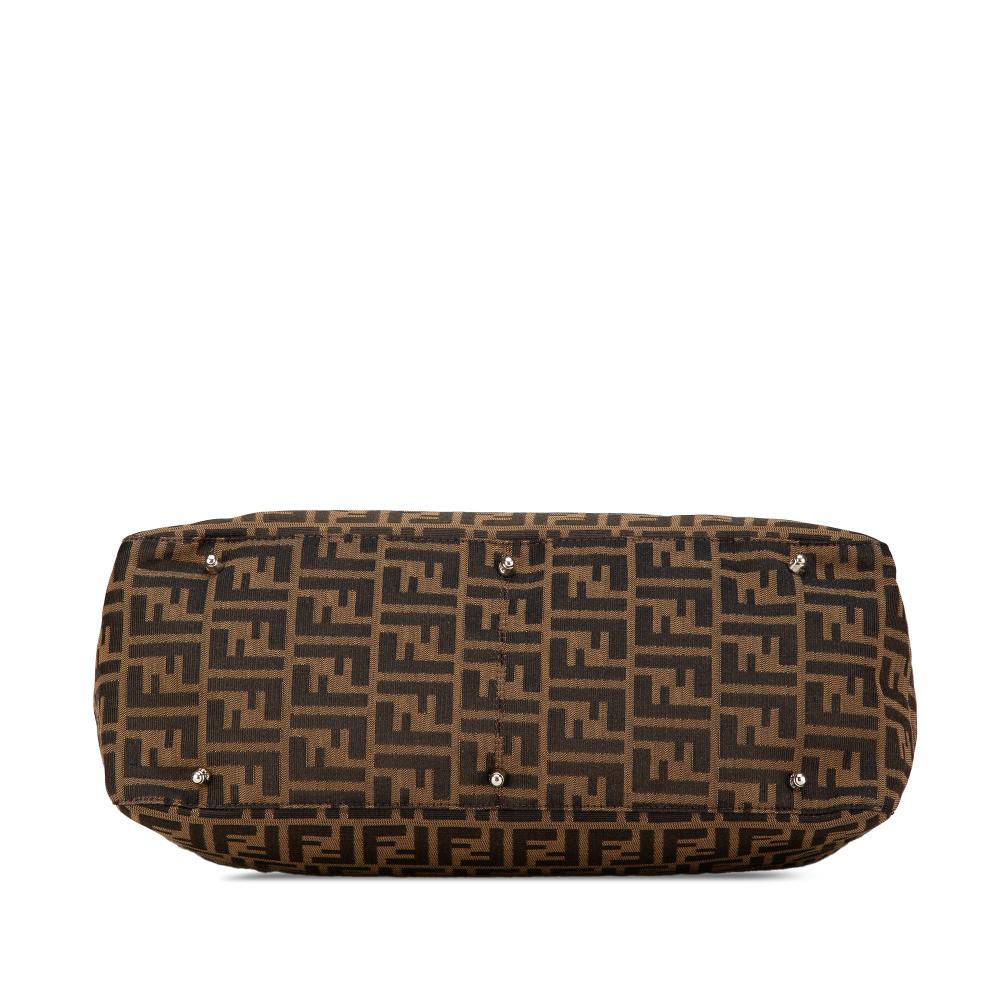 Brown Canvas Fendi Tote