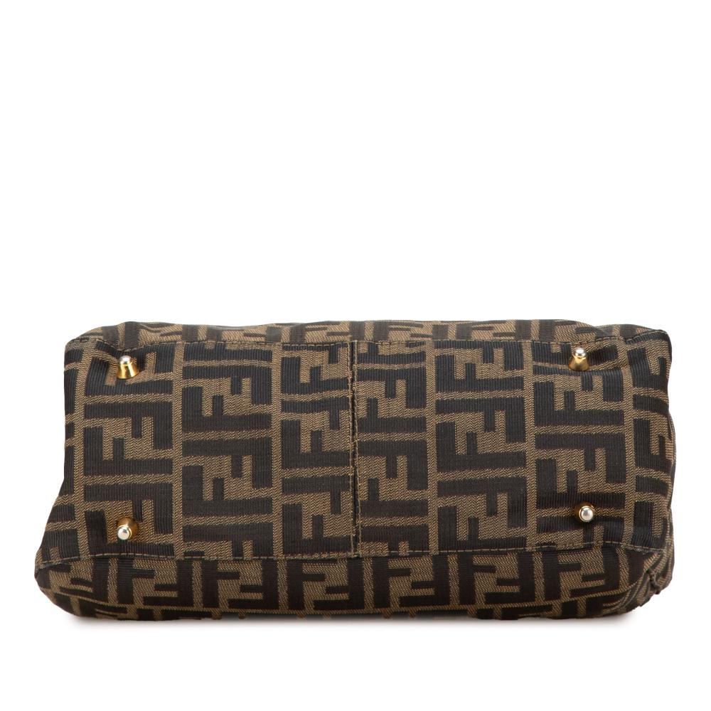 Brown Canvas Fendi Tote