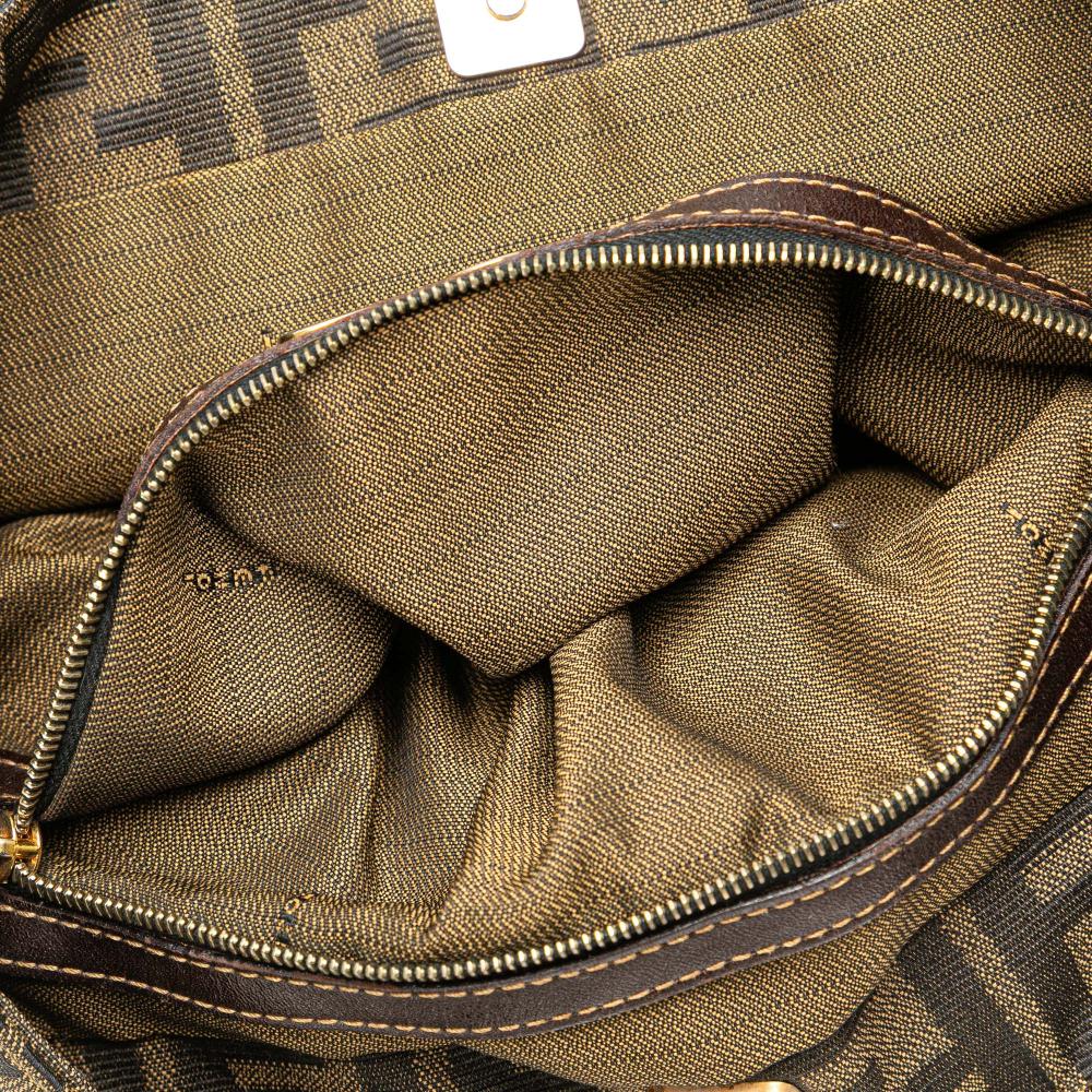 Brown Canvas Fendi Tote