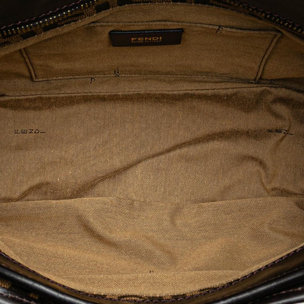 Brown Canvas Fendi Tote