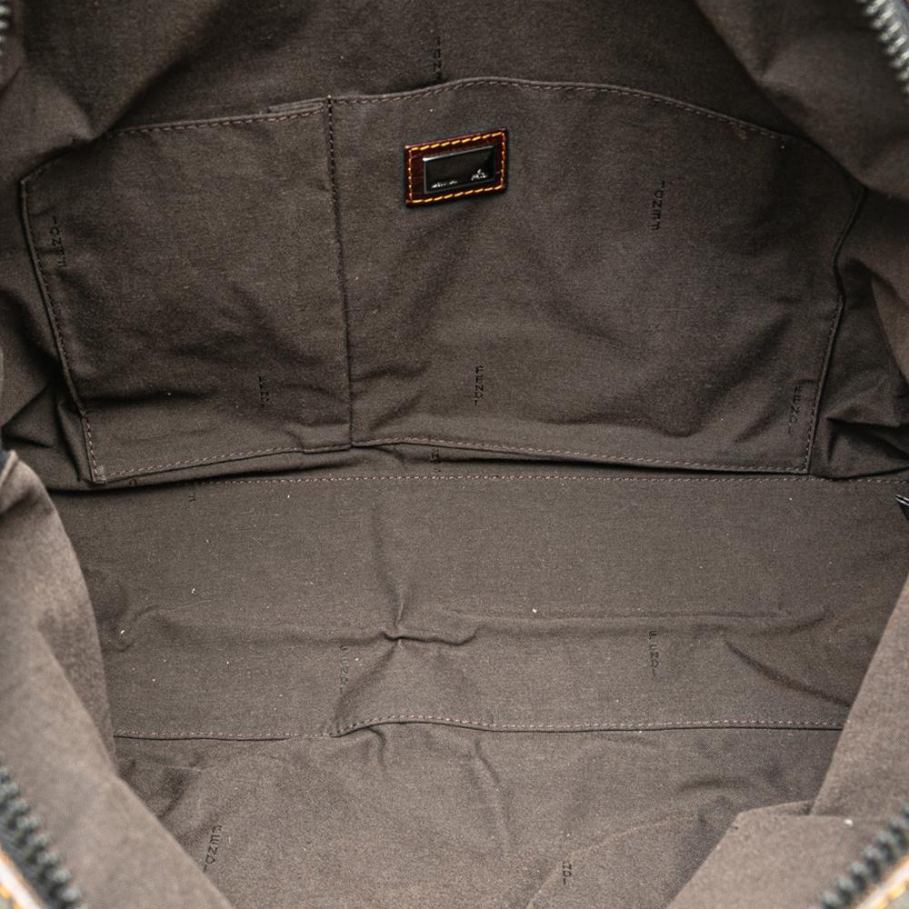Brown Canvas Fendi Tote