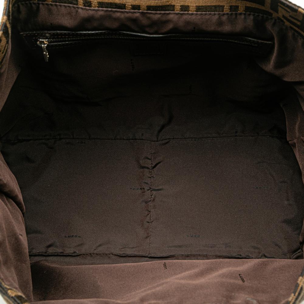 Brown Canvas Fendi Tote