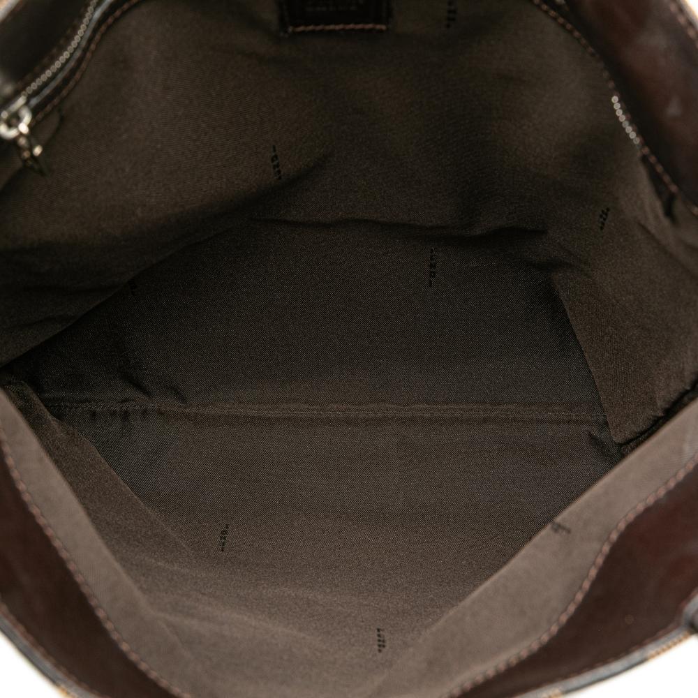Brown Canvas Fendi Tote