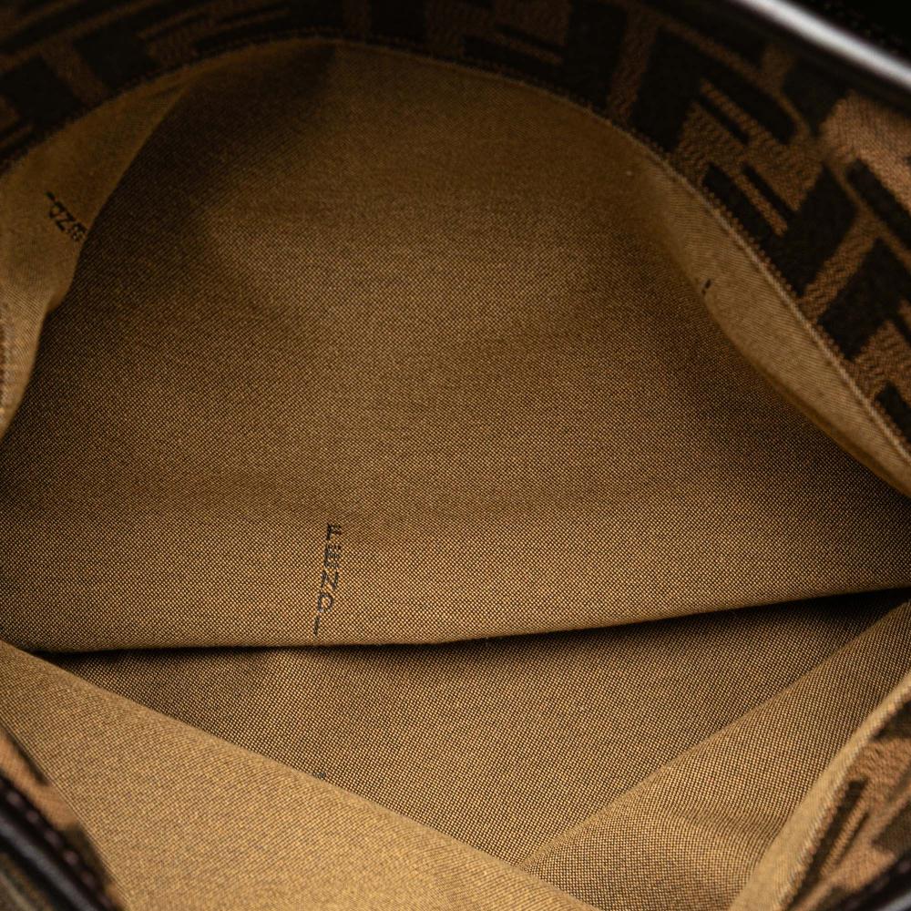 Brown Canvas Fendi Tote