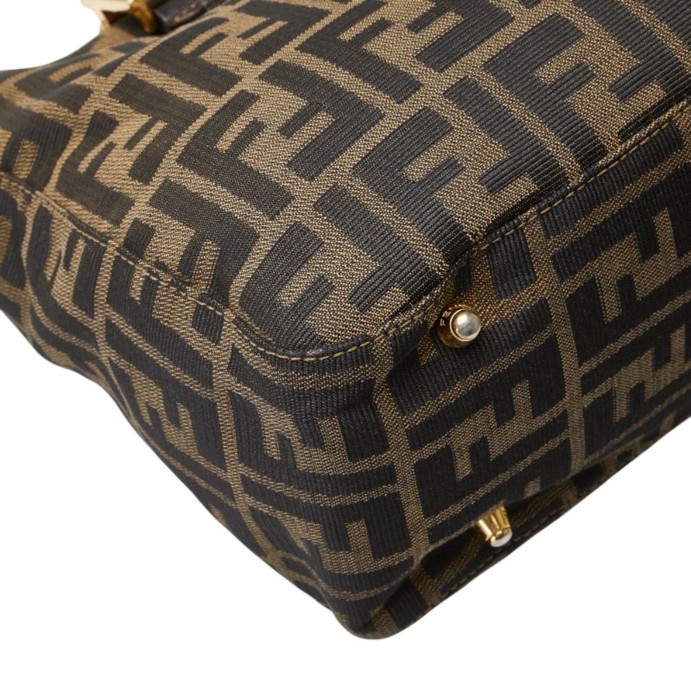 Brown Canvas Fendi Tote