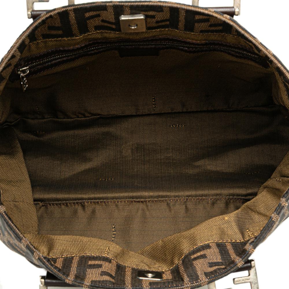 Brown Canvas Fendi Tote