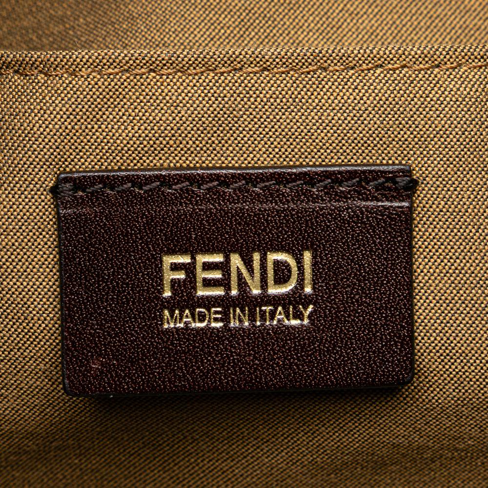 Brown Canvas Fendi Tote