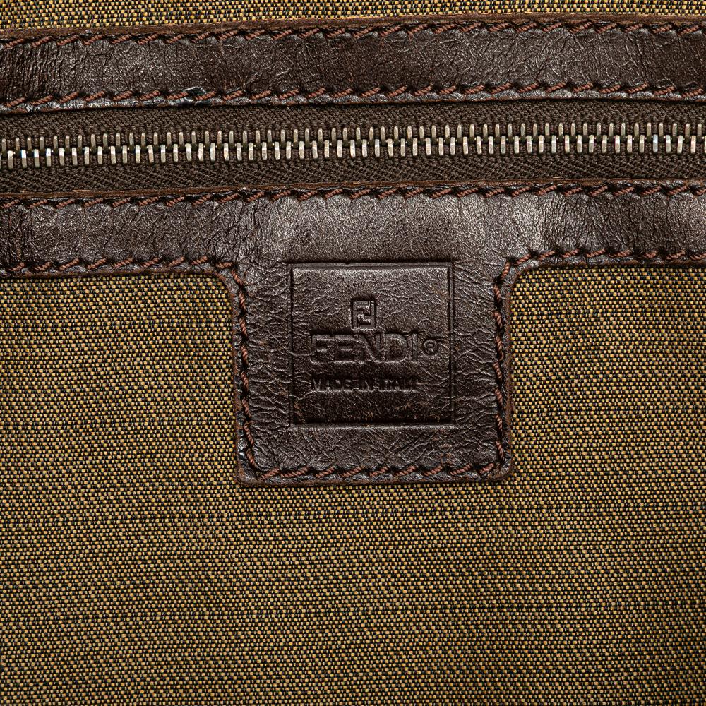Brown Canvas Fendi Tote