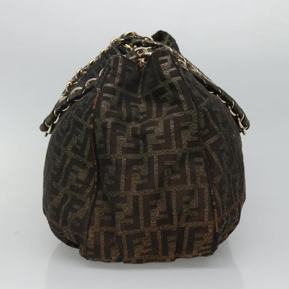 Brown Canvas Fendi Tote