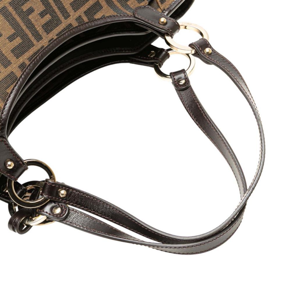 Brown Canvas Fendi Tote