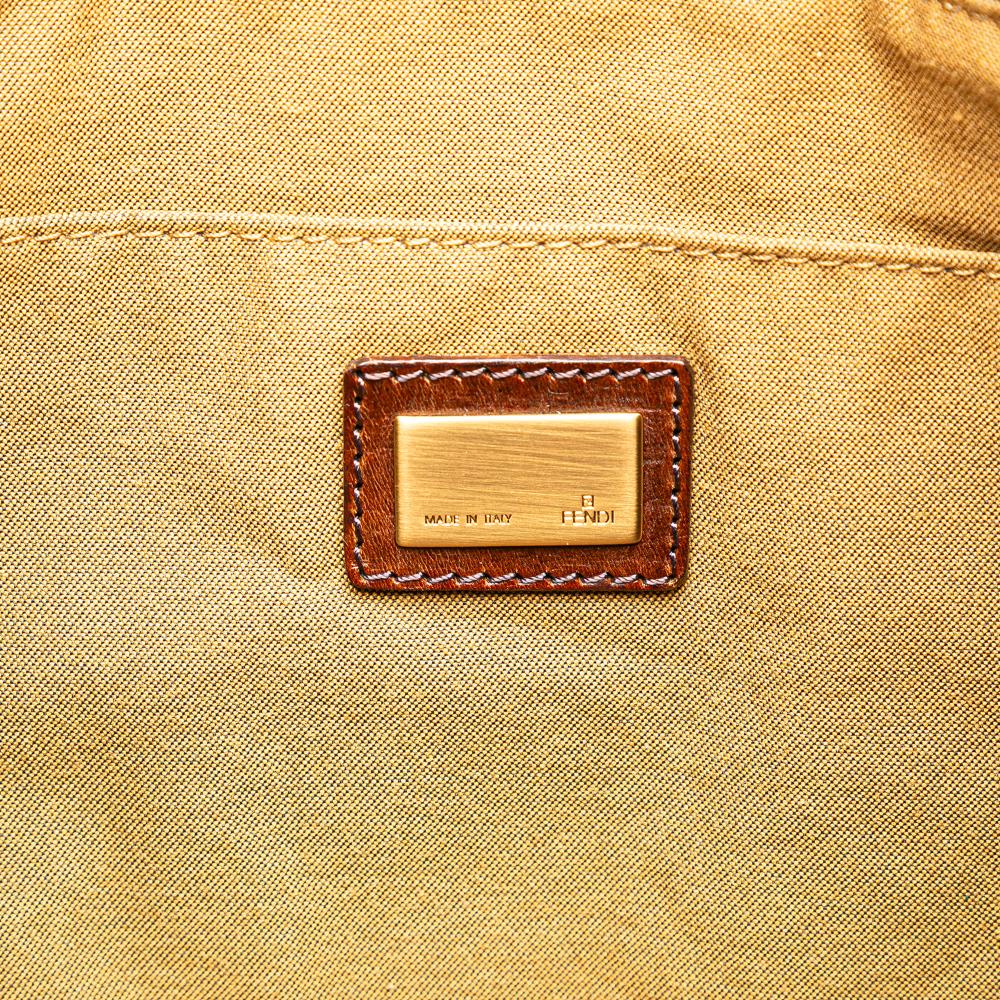 Brown Canvas Fendi Tote