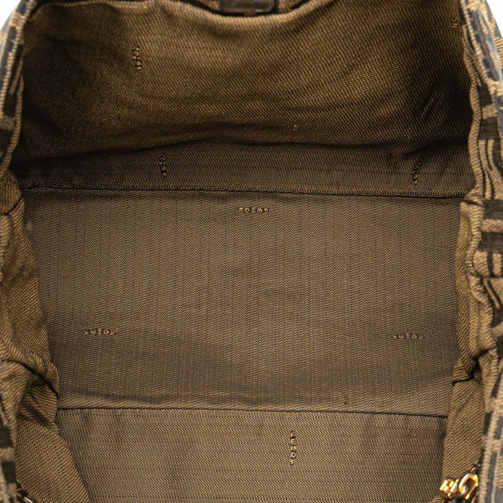 Brown Canvas Fendi Tote