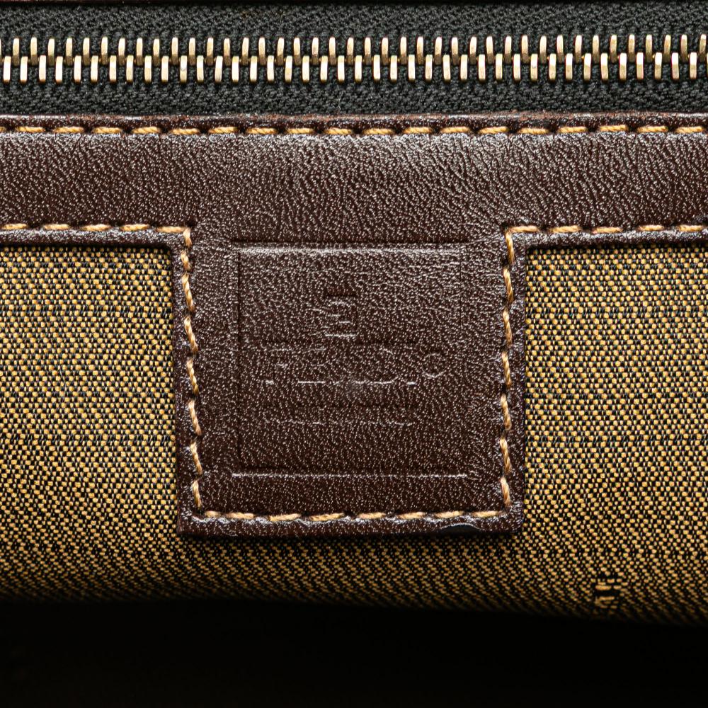 Brown Canvas Fendi Tote