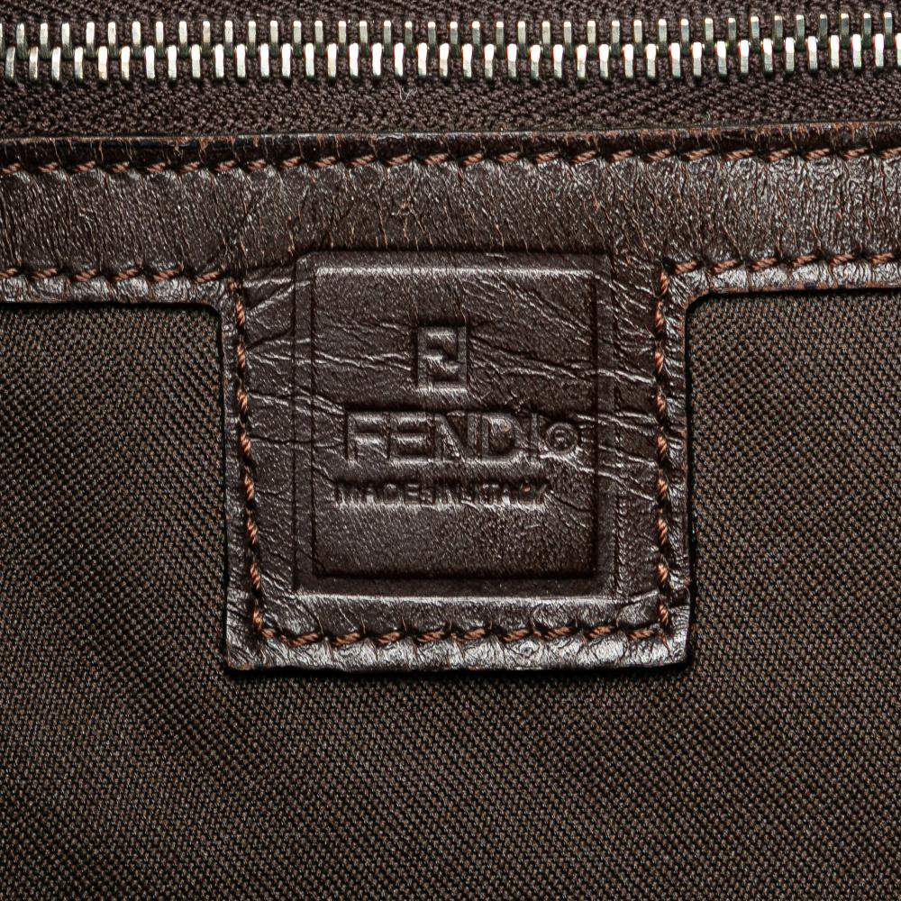 Brown Canvas Fendi Tote