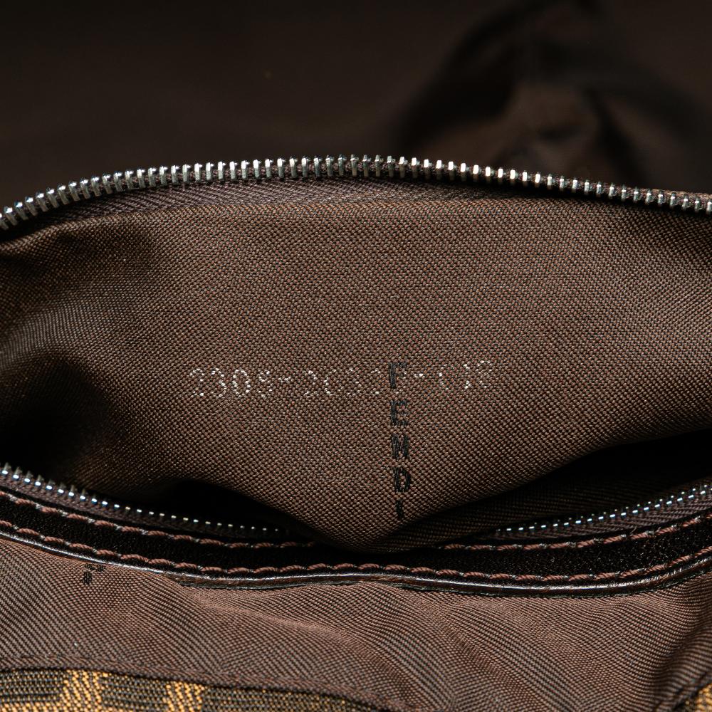 Brown Canvas Fendi Tote
