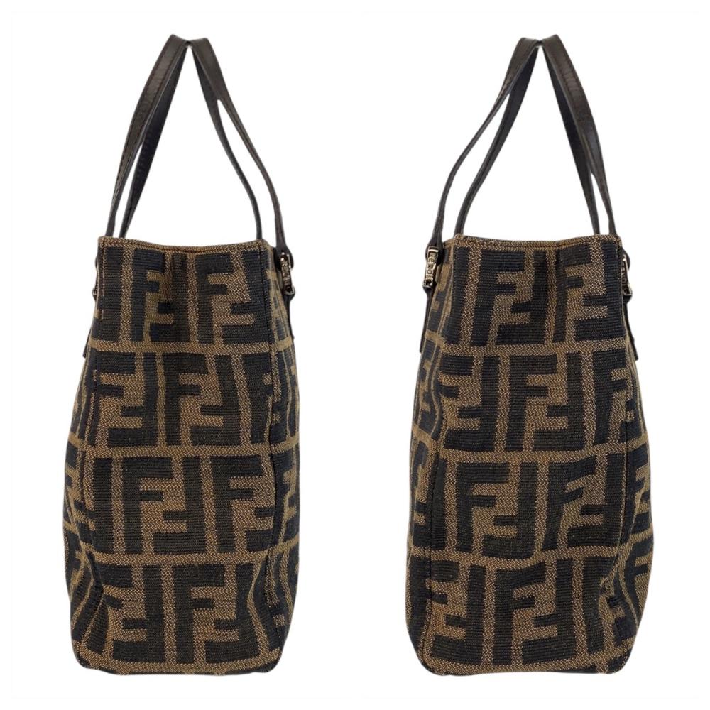Brown Canvas Fendi Tote
