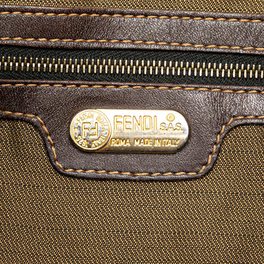 Brown Canvas Fendi Tote