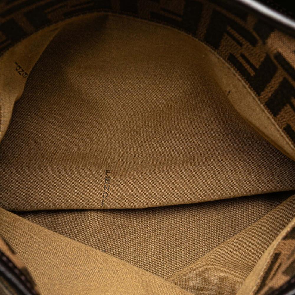Brown Canvas Fendi Tote