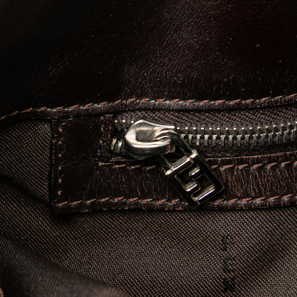 Brown Canvas Fendi Tote