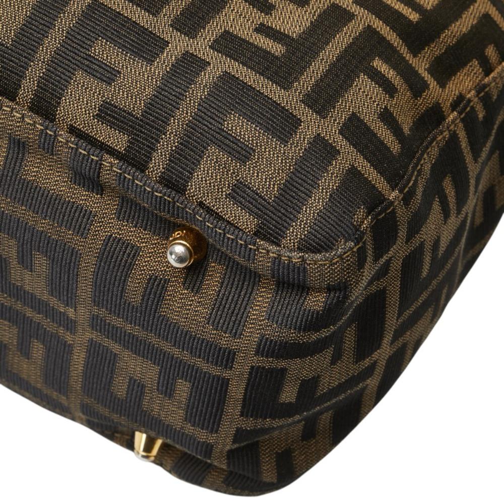 Brown Canvas Fendi Tote