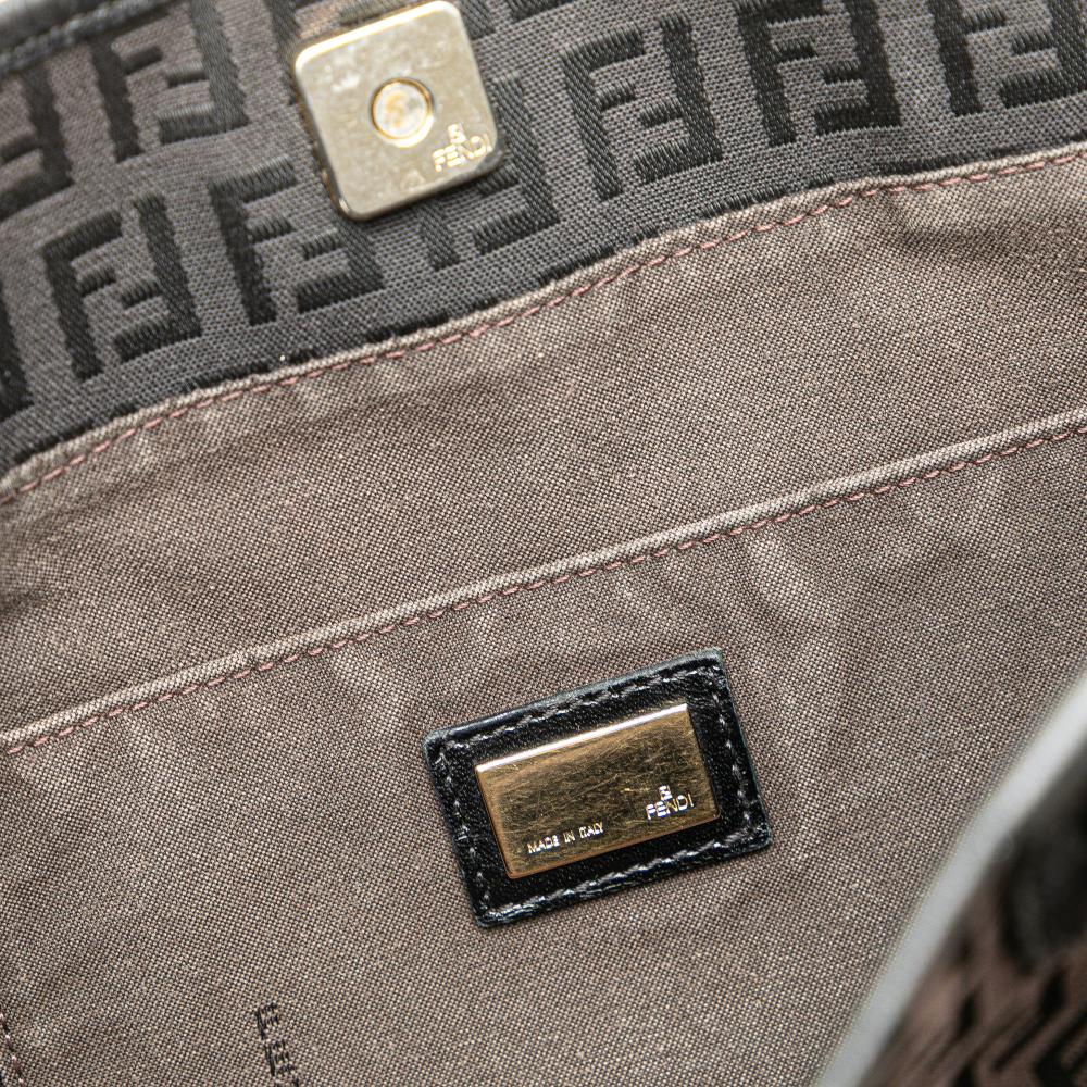 Brown Canvas Fendi Tote