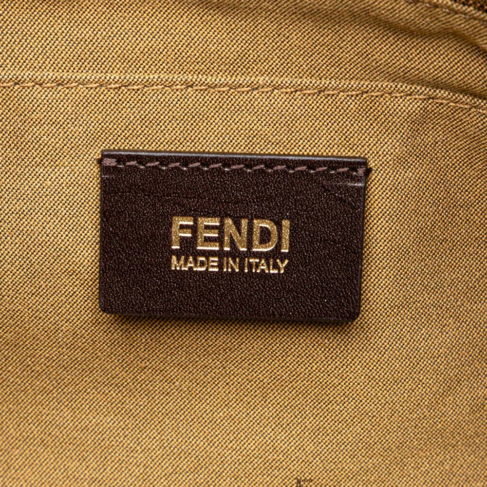 Brown Canvas Fendi Tote
