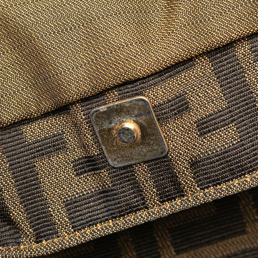 Brown Canvas Fendi Tote