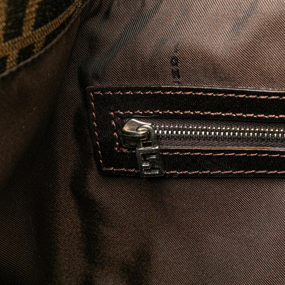 Brown Canvas Fendi Tote