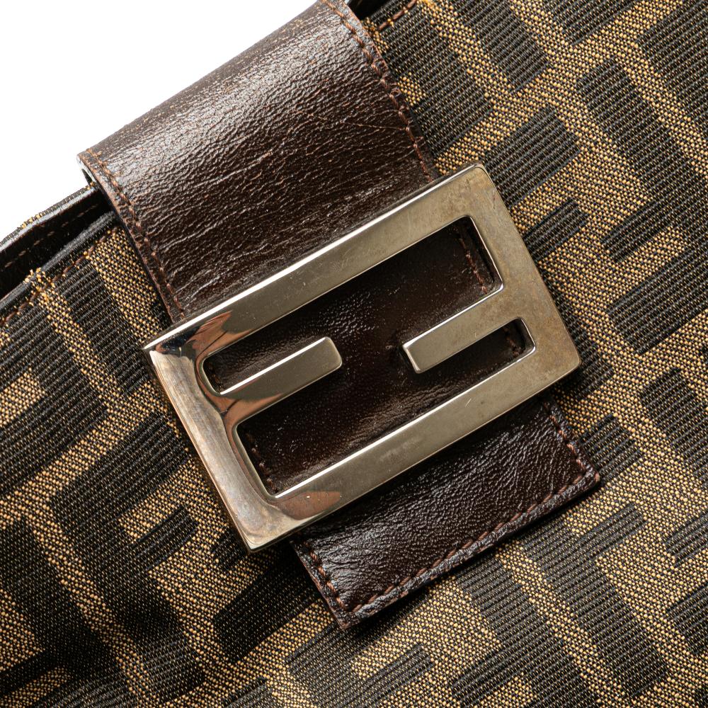 Brown Canvas Fendi Tote