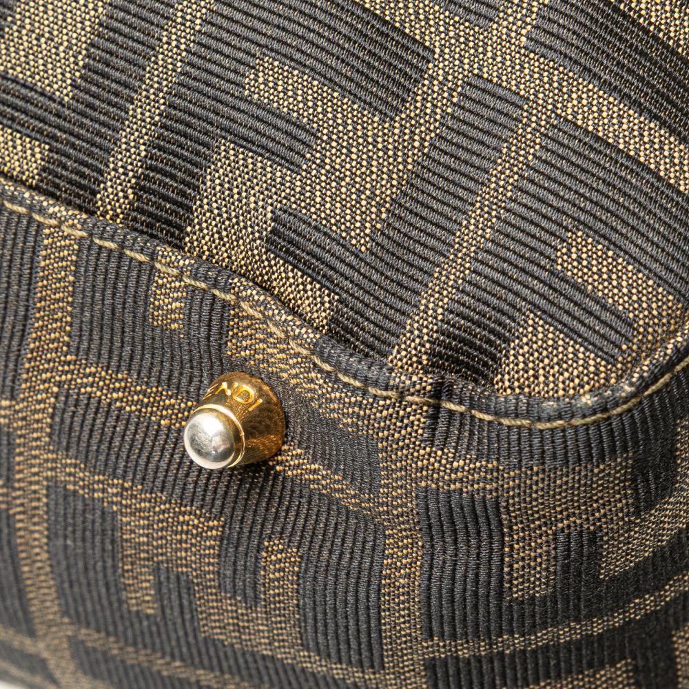 Brown Canvas Fendi Tote