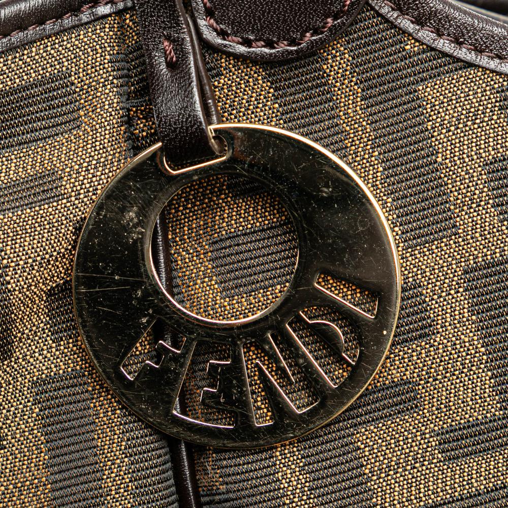 Brown Canvas Fendi Tote