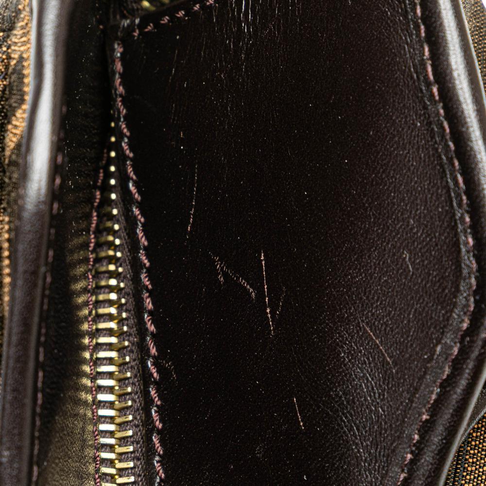 Brown Canvas Fendi Tote