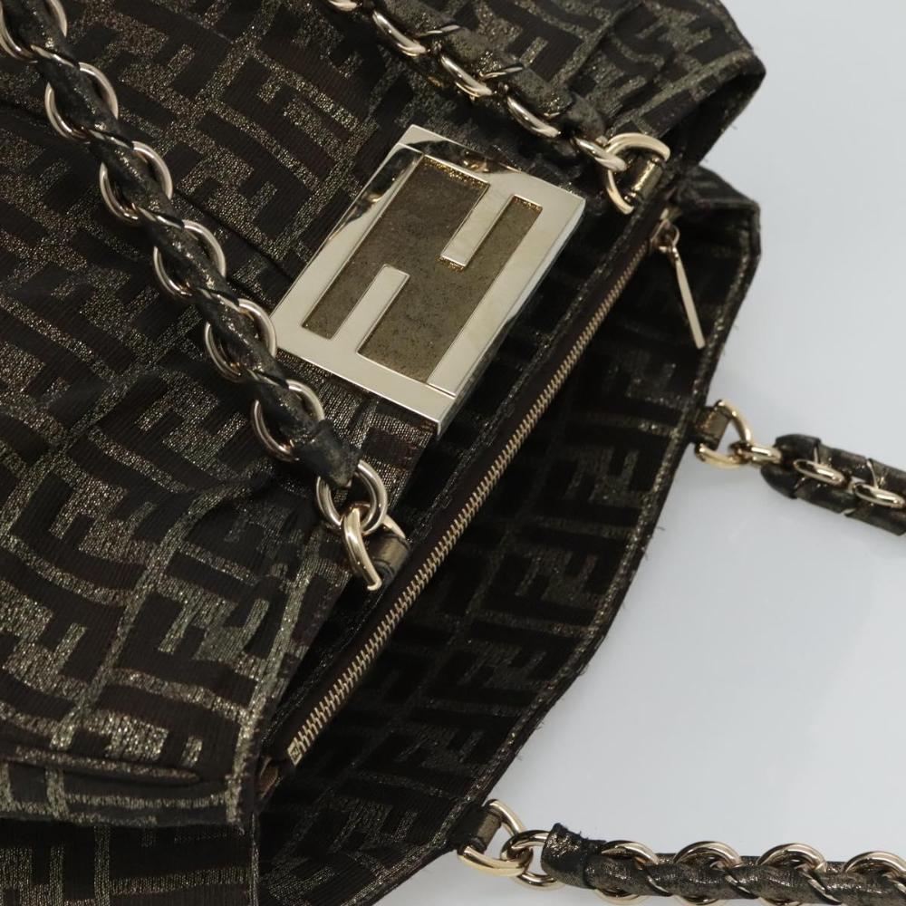 Brown Canvas Fendi Tote