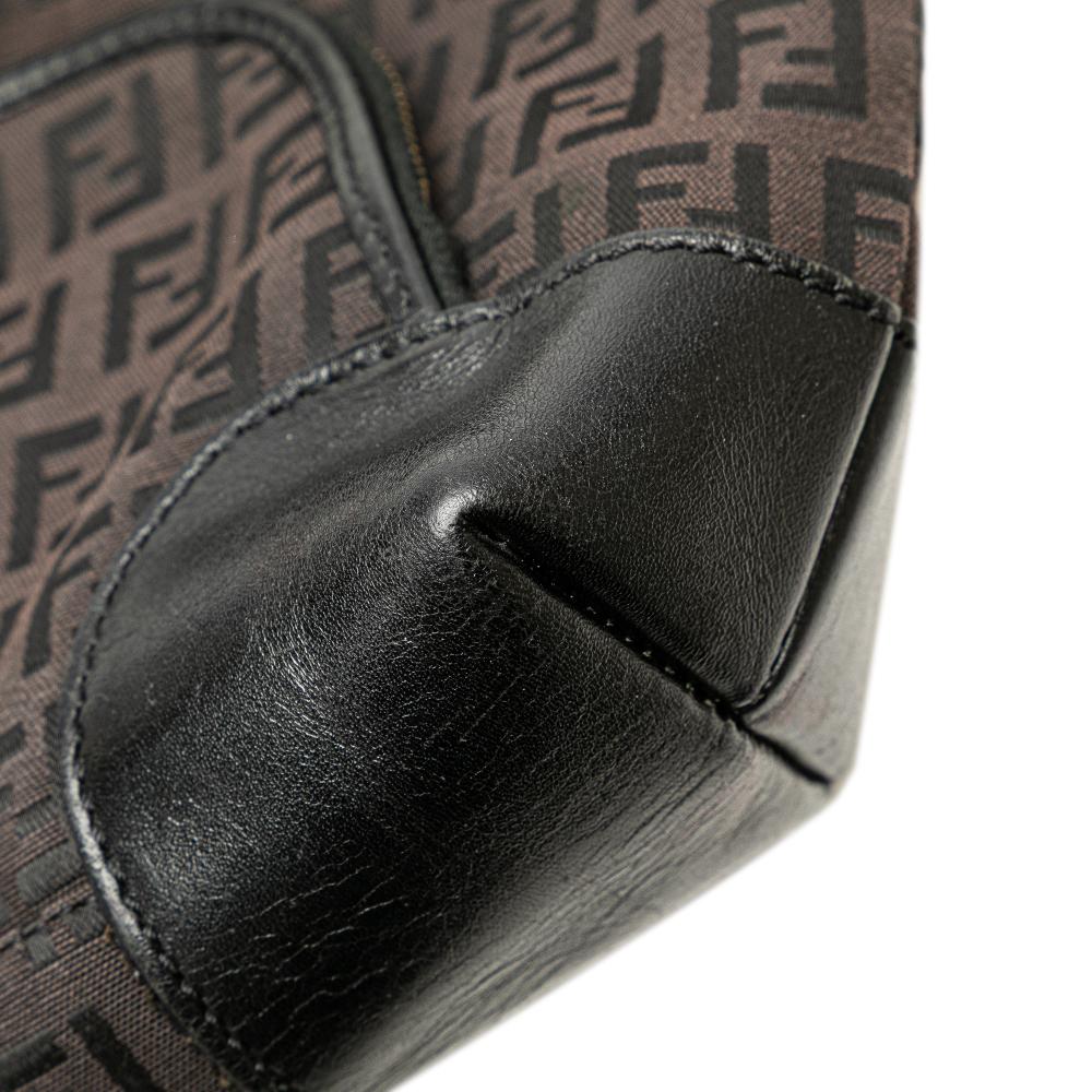Brown Canvas Fendi Tote