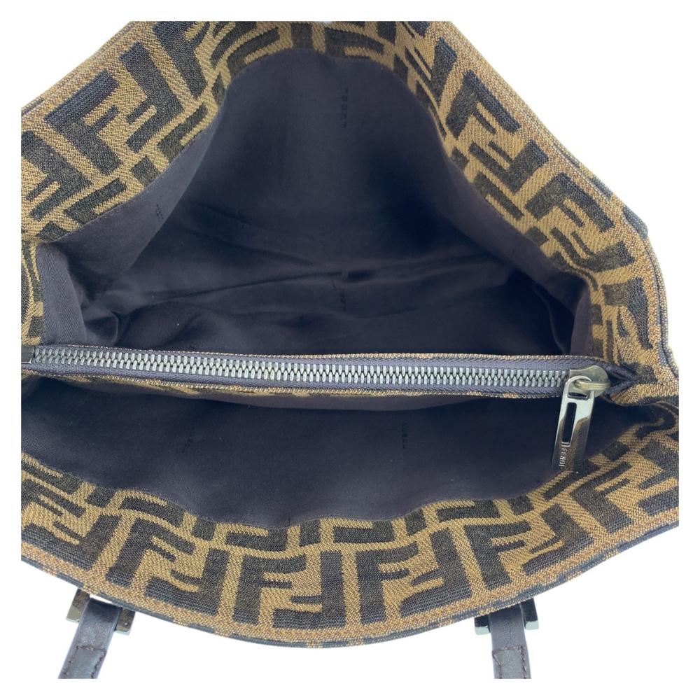Brown Canvas Fendi Tote