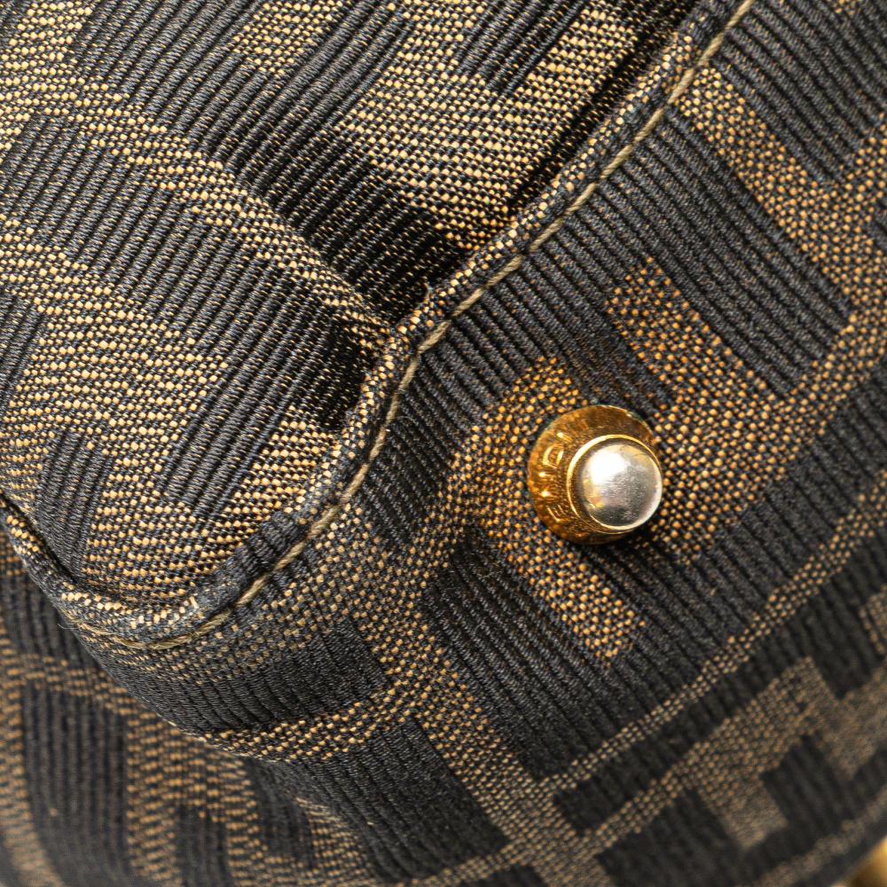 Brown Canvas Fendi Tote