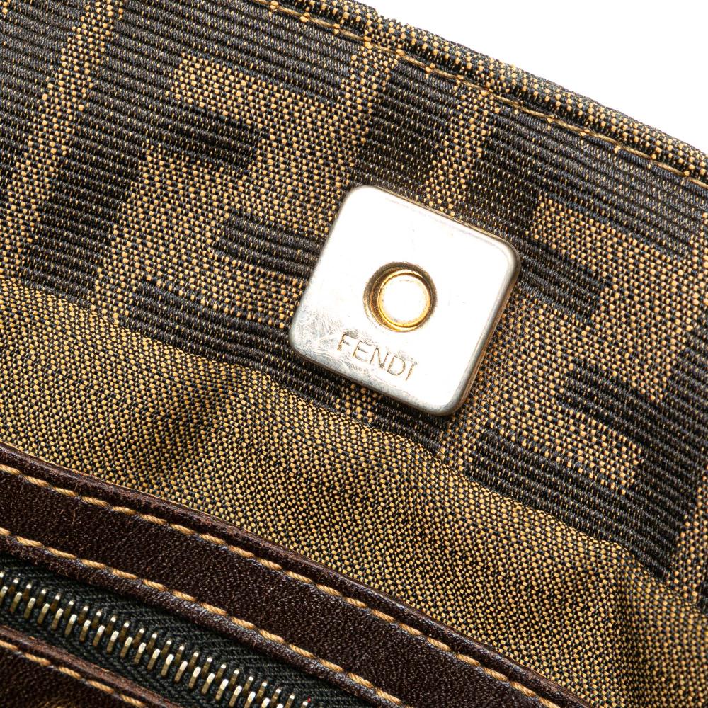 Brown Canvas Fendi Tote