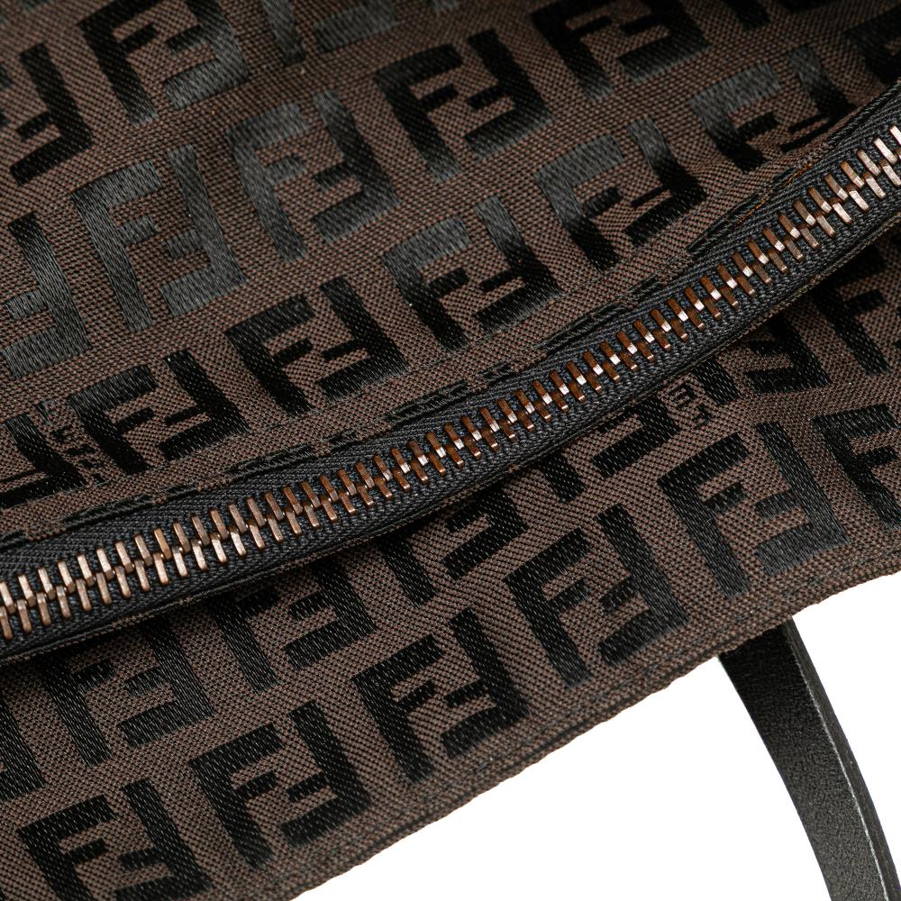 Brown Canvas Fendi Tote