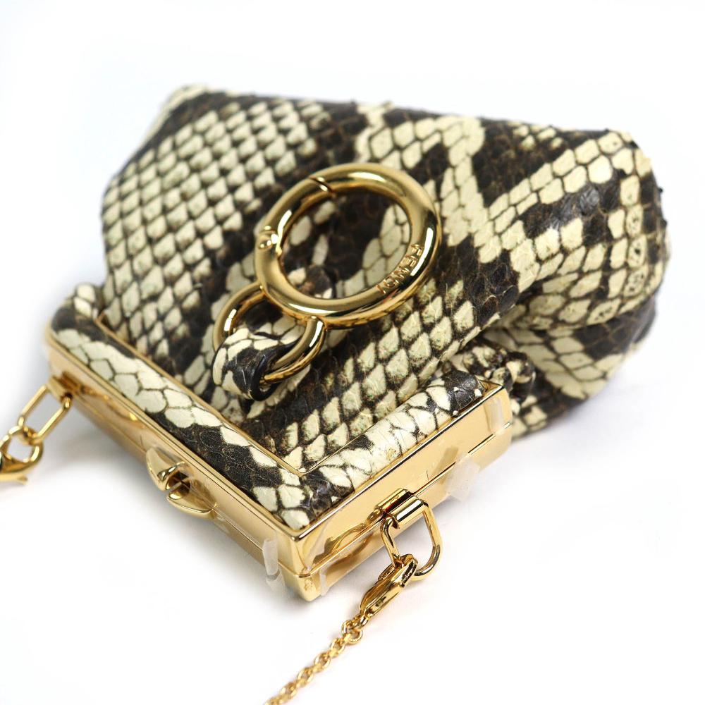 Brown Fabric Fendi Crossbody Bag