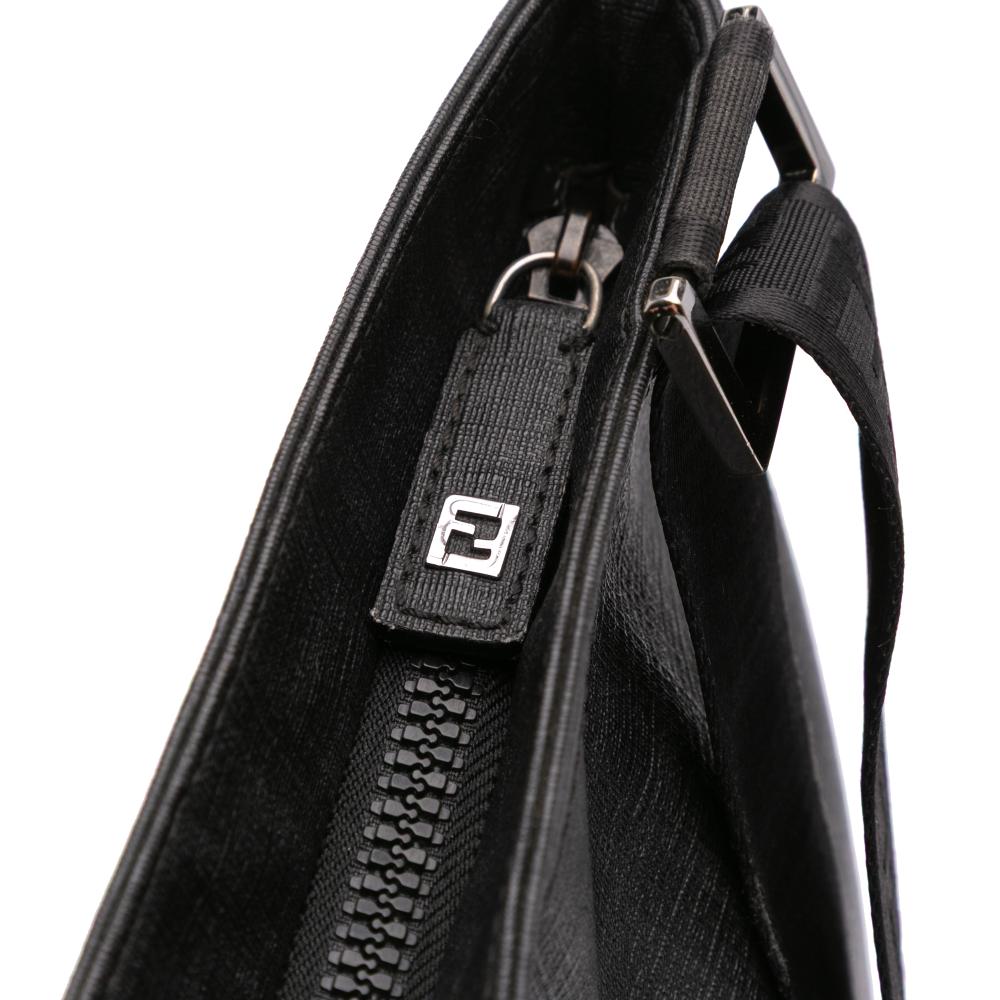 Brown Fabric Fendi Crossbody Bag