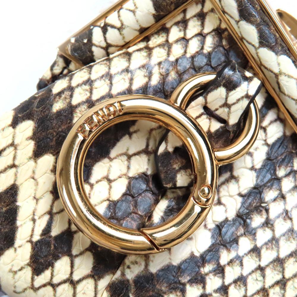 Brown Fabric Fendi Crossbody Bag
