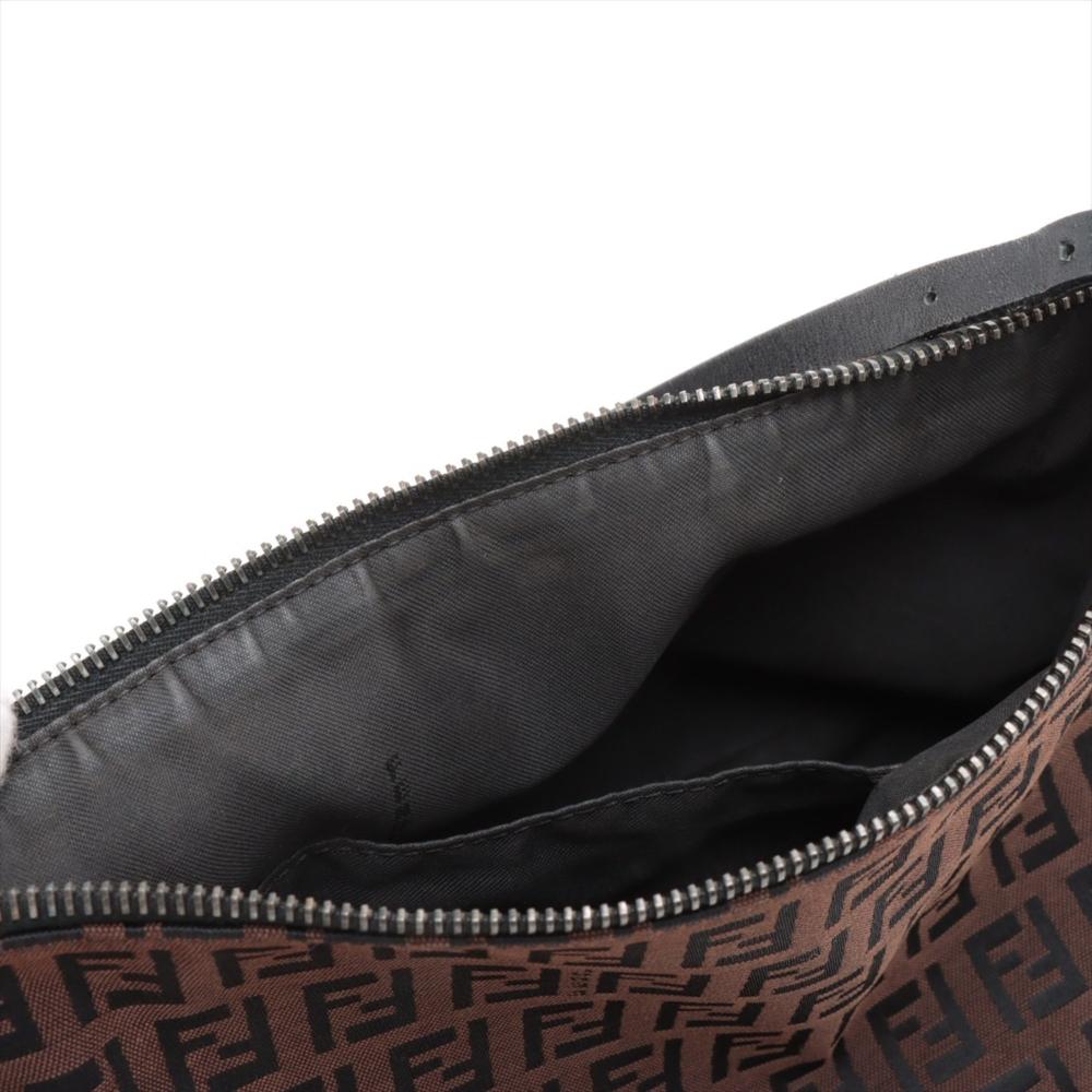 Brown Fabric Fendi Shoulder Bag