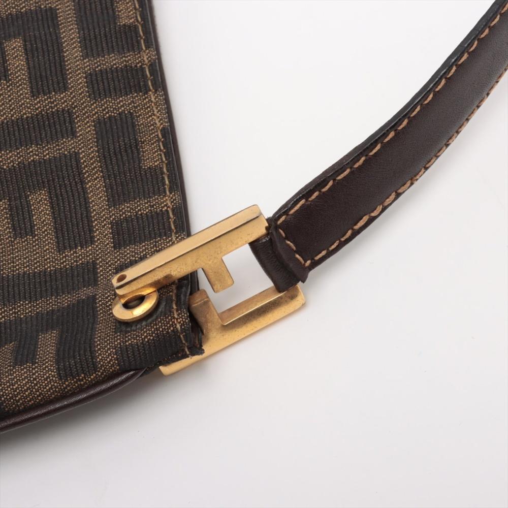 Brown Fabric Fendi Shoulder Bag
