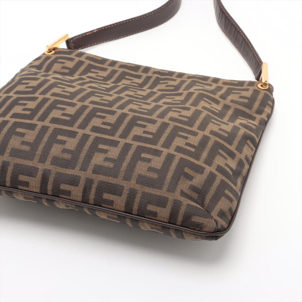Brown Fabric Fendi Shoulder Bag