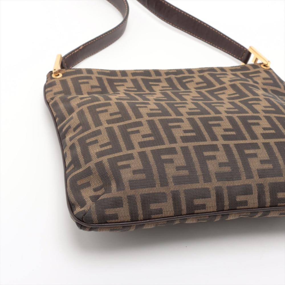 Brown Fabric Fendi Shoulder Bag