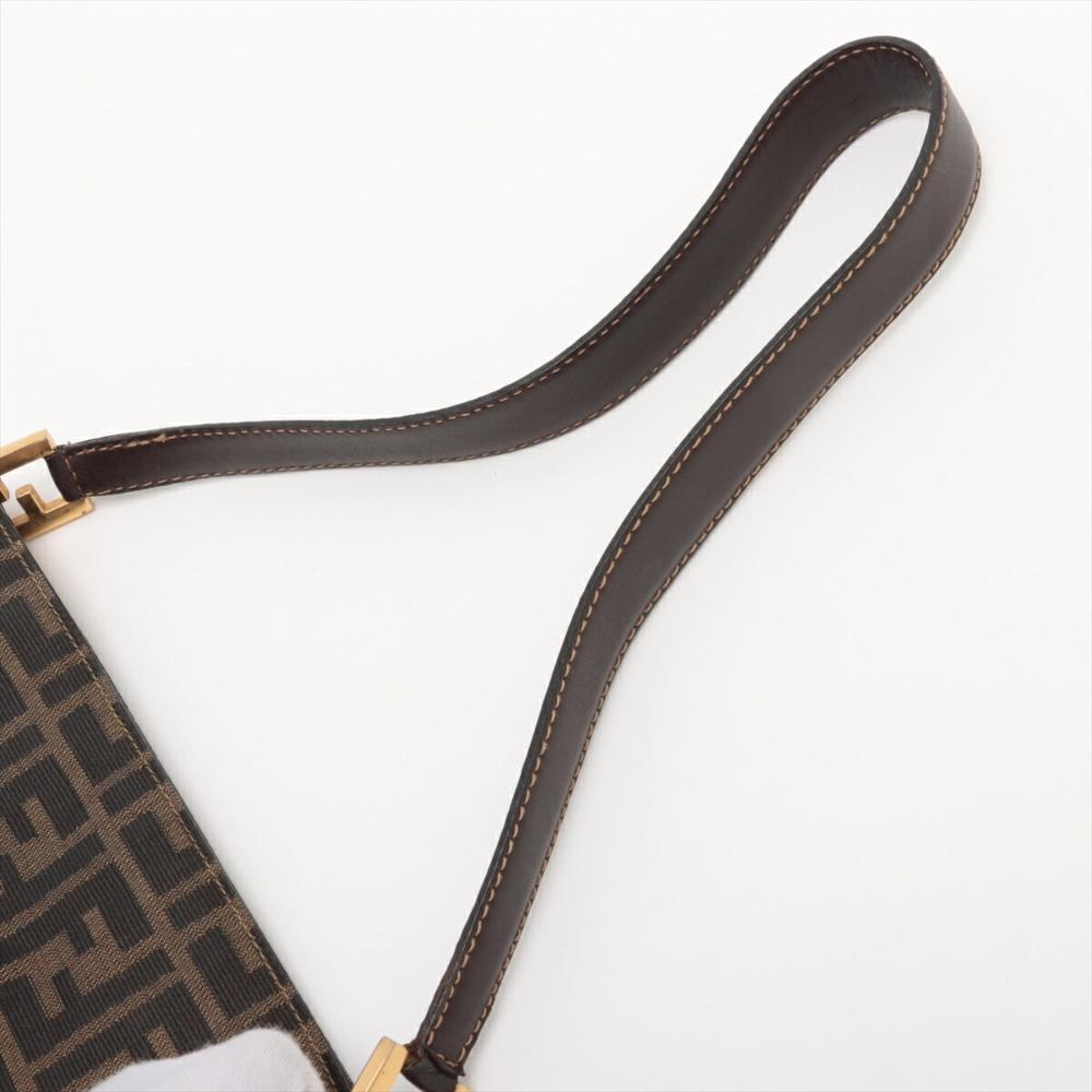 Brown Fabric Fendi Shoulder Bag