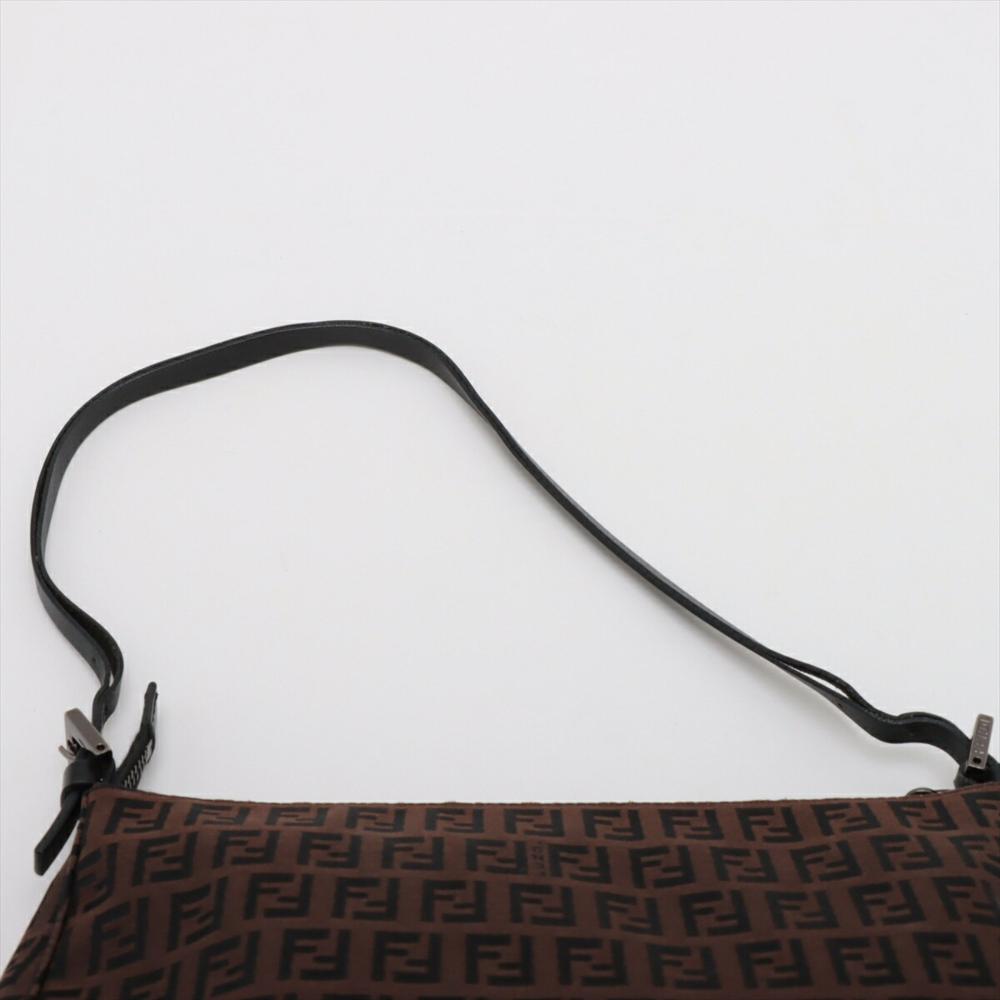 Brown Fabric Fendi Shoulder Bag