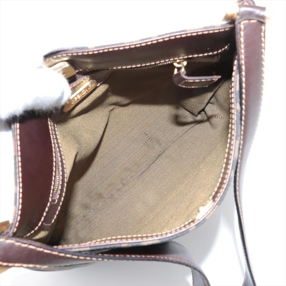 Brown Fabric Fendi Shoulder Bag
