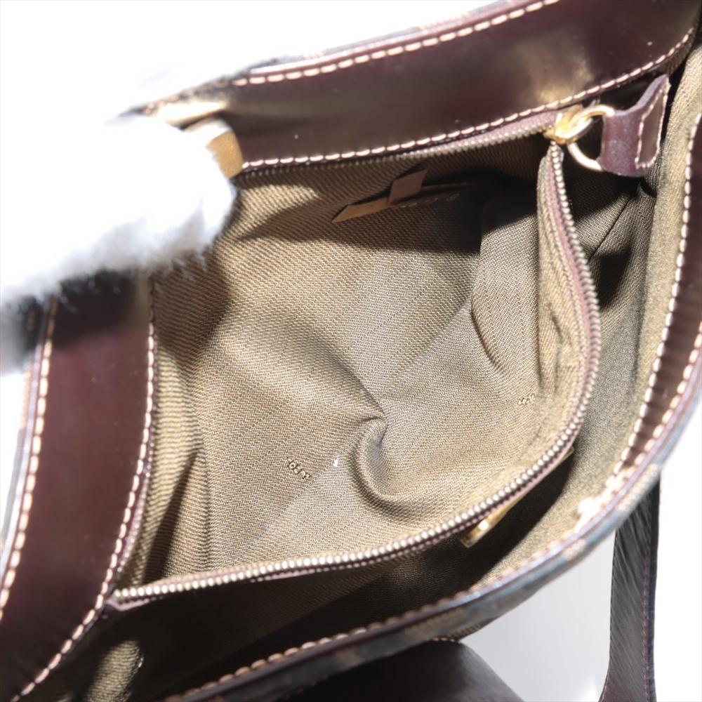 Brown Fabric Fendi Shoulder Bag