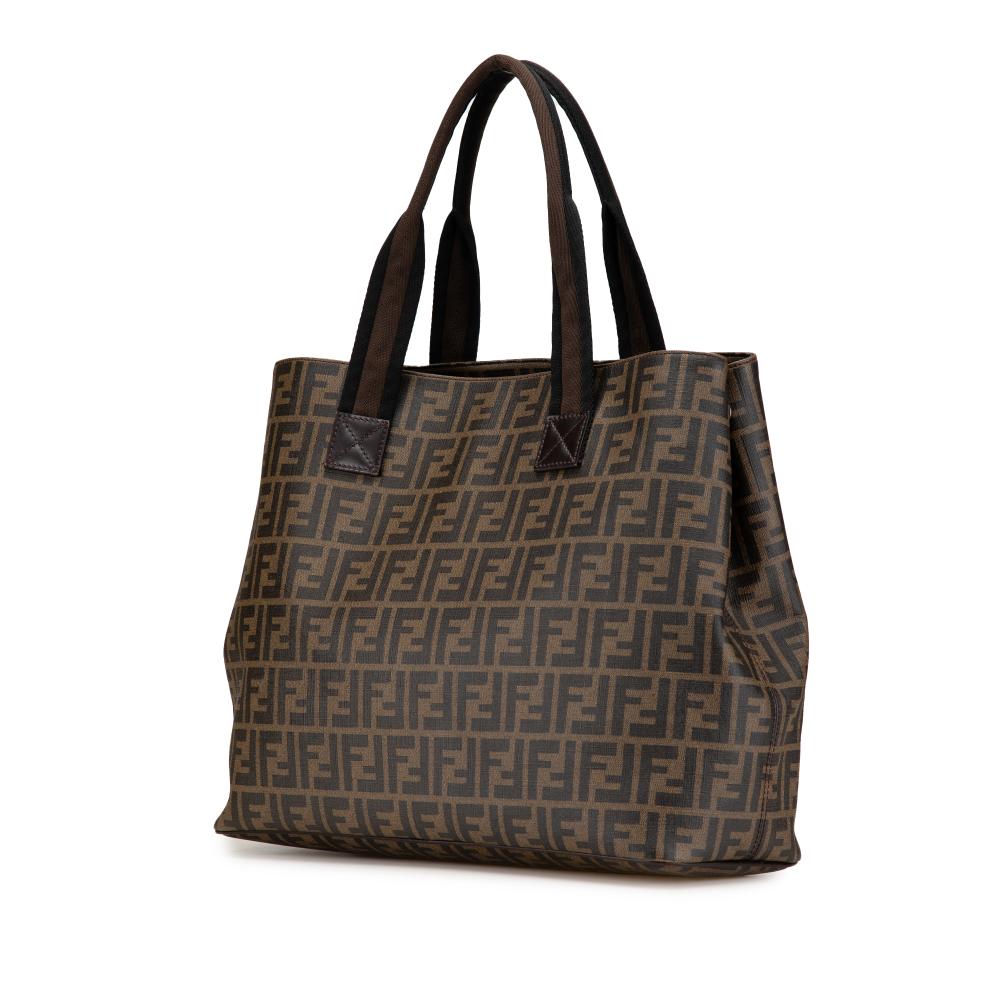 Brown Fabric Fendi Tote